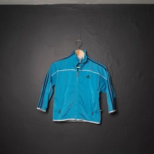 Kids Adidas Zip Up Light Satin Jacket Sz 8